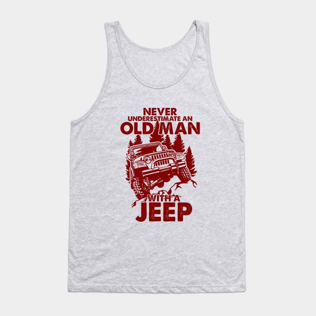 Jeep Retro Outdoor Tank Top by Orlind